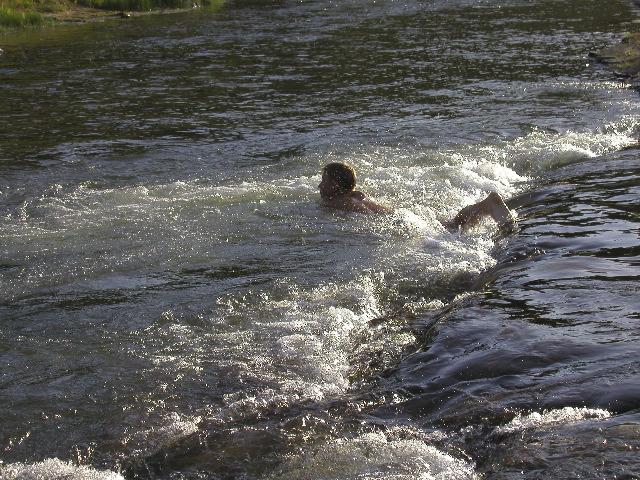 8/16/02 6:25  PM - This is actually in a cold water spring creek feed.