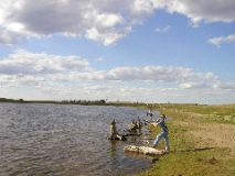 8/13/02 4:56  PM - Nothin' like fishin' in the south pasture pond