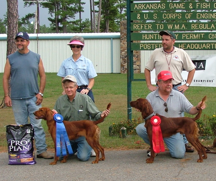 2004 National Derby Placements - Ernie takes 2nd and Sister "Lass" takes 1st!