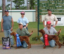 2004 National Derby Placements - Ernie takes 2nd and Sister "Lass" takes 1st!