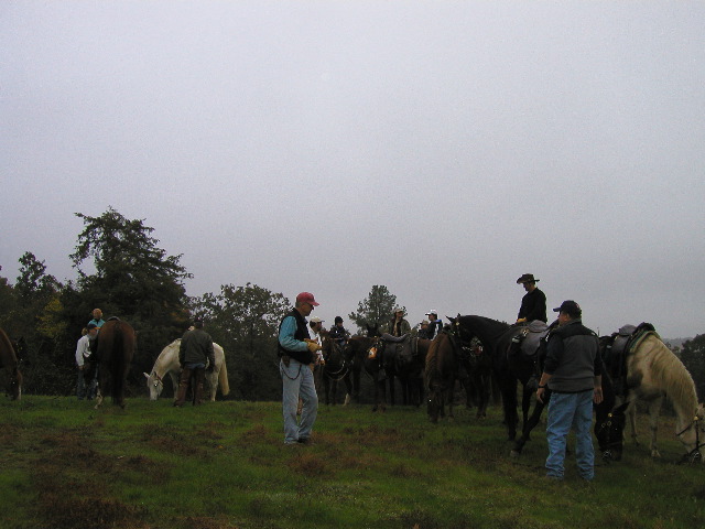 10/28/02 7:19  AM  1st Brace National Ch.- Stan, Ron, & Ken waiting for Clancey.
