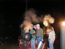 11/1/02 6:39  PM - The board prepares the Steaks - Great Job!