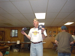 Stan peddling Hats